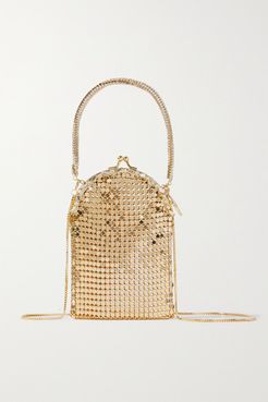 Bellagio Crystal-embellished Chainmail Tote - Gold