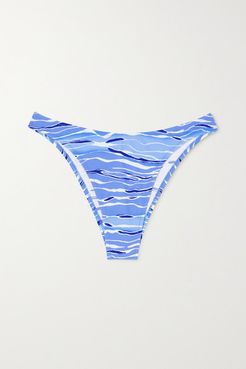Net Sustain Flamands Printed Bikini Briefs - Blue