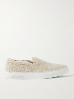 Relax Shearling Sneakers - Cream