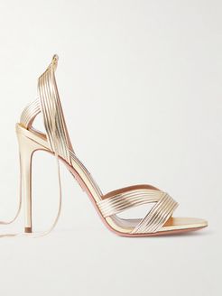 Ari 105 Metallic Leather Sandals - Gold