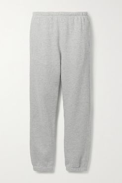 Hanes 80s Mélange Cotton-jersey Track Pants - Gray