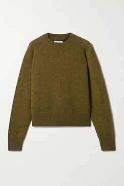 50s Merino Wool-blend Sweater - Army green