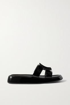 Vivier Patent-leather Slides - Black