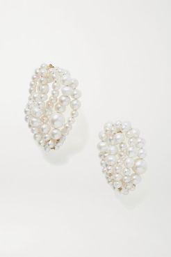 Cove Pearl Earrings - White