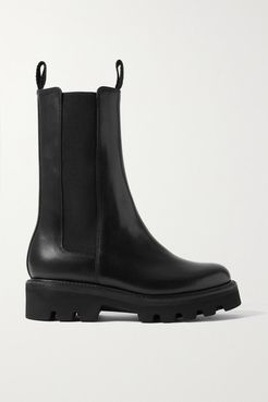 Doris Leather Chelsea Boots - Black