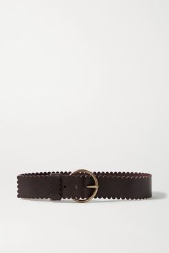 Net Sustain Sienna Scalloped Leather Waist Belt