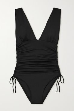 Chile Ruched Swimsuit - Black