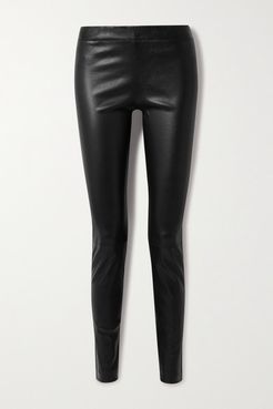 Moto Leather Leggings - Black