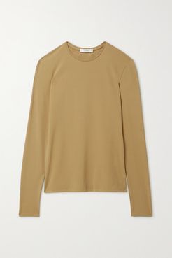 Iverness Stretch-jersey Top - Tan