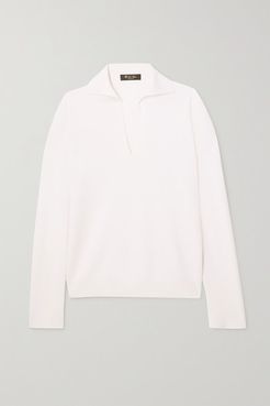 Juan Cashmere And Silk-blend Sweater - White