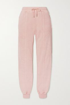 Net Sustain Paneled Organic Cotton-jersey Track Pants - Pink