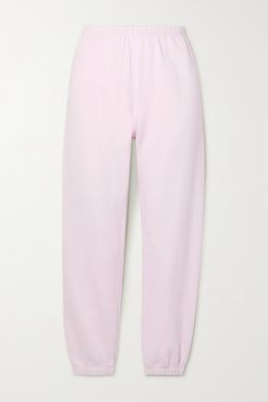 Cotton-jersey Track Pants - Pastel pink