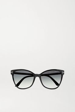 Ani Cat-eye Acetate Sunglasses - Black