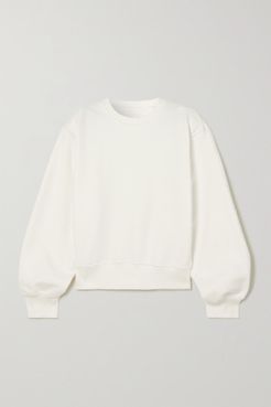Vanessa Cotton-jersey Sweatshirt - White