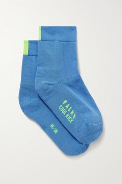 Cool Kick Stretch-knit Socks - Blue