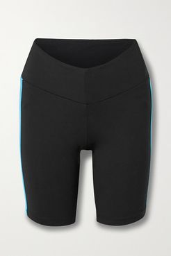 New Balance Striped Stretch Shorts - Black