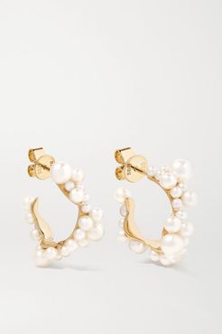 Mary 14-karat Gold Pearl Earrings