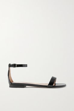 Chafla Patent-leather Sandals - Black