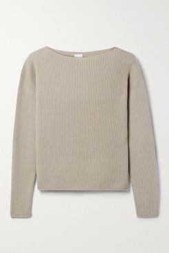Leisure Ciro Ribbed Cotton-blend Sweater - Beige