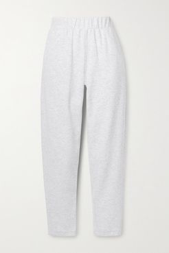 Leisure Pesca Cotton-blend Jersey Track Pants - Light gray