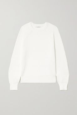 Mattia Cutout Ribbed Cotton-blend Sweater - White