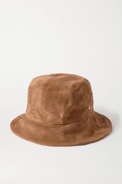 Nando Suede Bucket Hat - Camel