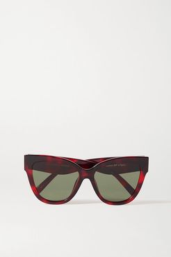 Le Vacanze Oversized Cat-eye Tortoiseshell Acetate Sunglasses
