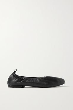 Elly Leather Ballet Flats - Black