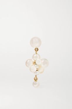 Petite Celli 14-karat Gold Pearl Earring