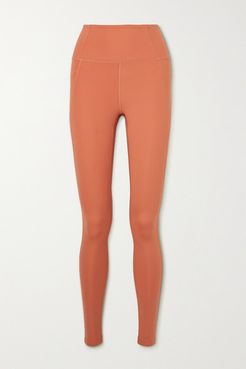 Compressive Stretch Leggings - Orange