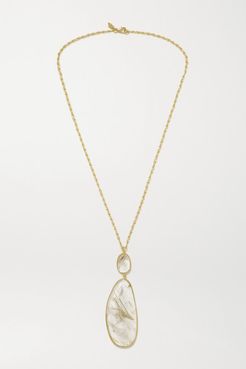 18-karat Gold Quartz Necklace