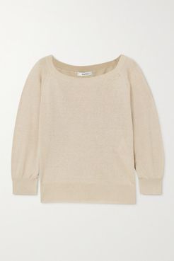 Harold Silk And Linen-blend Sweater - Beige