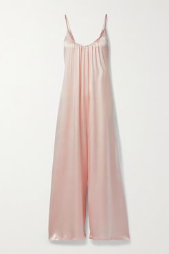 Silk-charmeuse Jumpsuit - Pink