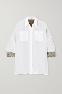 Reversible Silk-voile Shirt - White