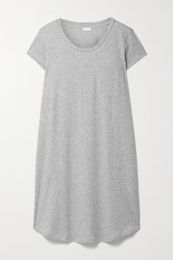Net Sustain Carissa Mélange Organic Pima Cotton-jersey Nightdress - Gray