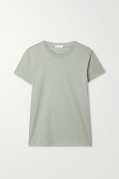 Net Sustain Carly Organic Pima Cotton-jersey T-shirt - Gray green