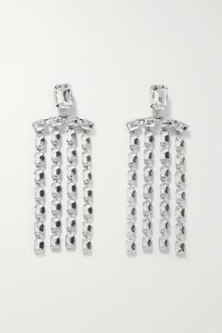 Silver-tone Crystal Earrings