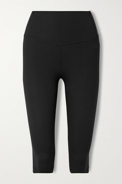 Airweight Cropped Stretch Leggings - Black