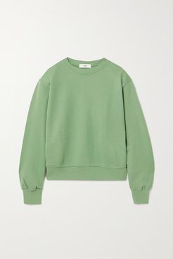 Vanessa Cotton-jersey Sweatshirt - Leaf green