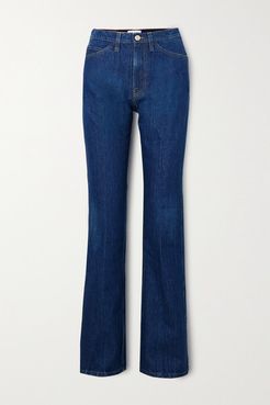 Le Italien High-rise Flared Jeans - Mid denim