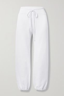 La Cotton-jersey Track Pants - White