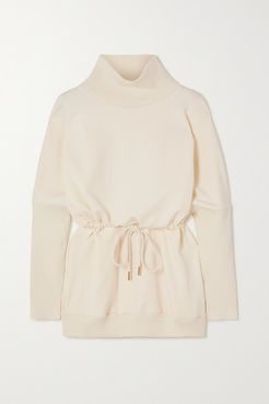 Adelaine Stretch-cotton Jersey Turtleneck Sweatshirt - Ivory