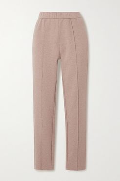 Hanley Mélange Cotton-blend Jersey Track Pants - Pink
