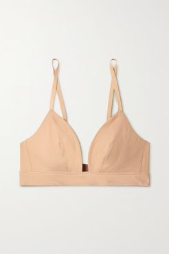 Sculpt Stretch-jersey Soft-cup Triangle Bra - Sand