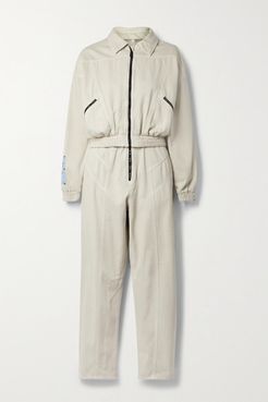 Fantasma Convertible Cotton And Lyocell-blend Jumpsuit - Beige