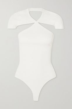 Vita Cutout Stretch-knit Bodysuit - Ivory