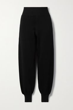 Lucas Silk-blend Track Pants - Black