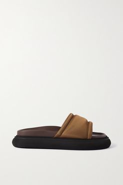 Noah Satin Slides - Camel