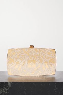 Wilderness Gold-tone And Enamel Clutch