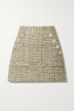 Bond Cotton-blend Tweed Mini Skirt - Beige